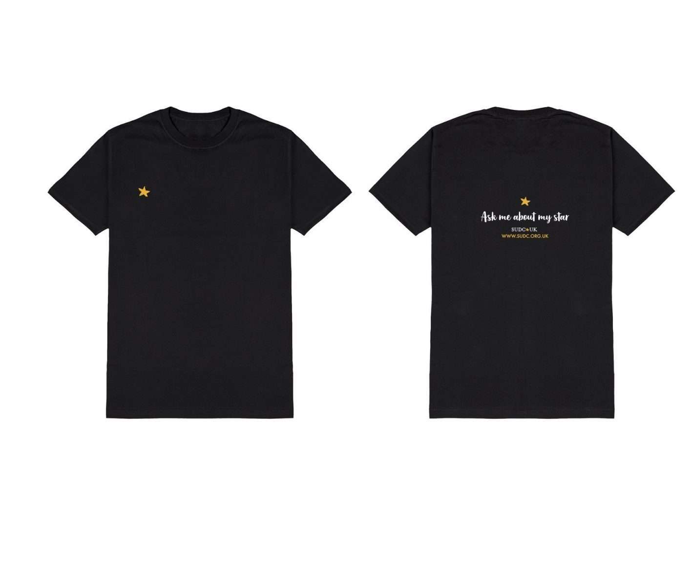 SUDC T-Shirt - Back and Front - Black