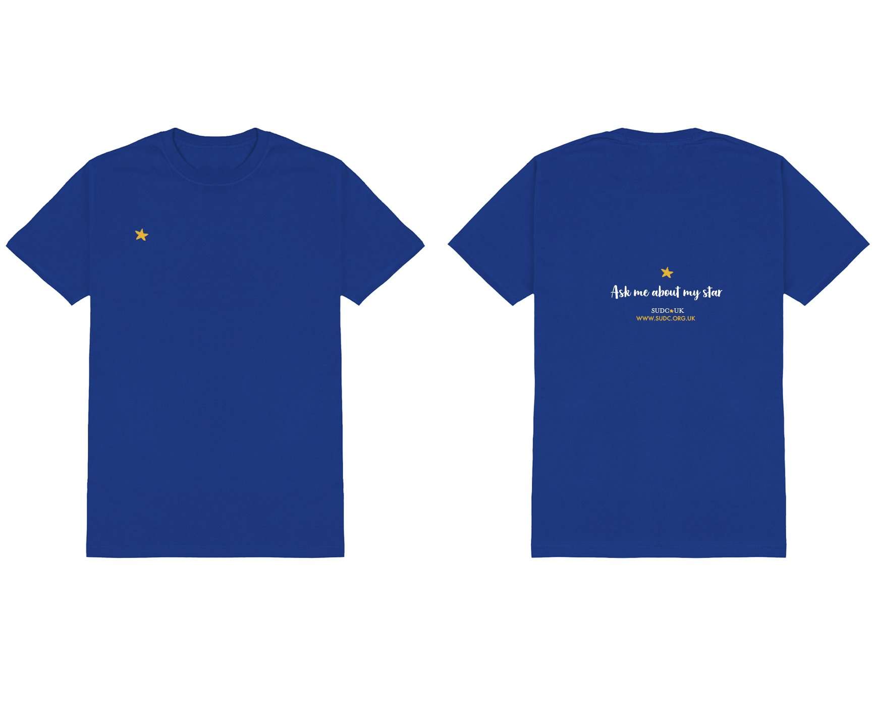 Kids T-Shirt "Ask me about my star" (Blue)